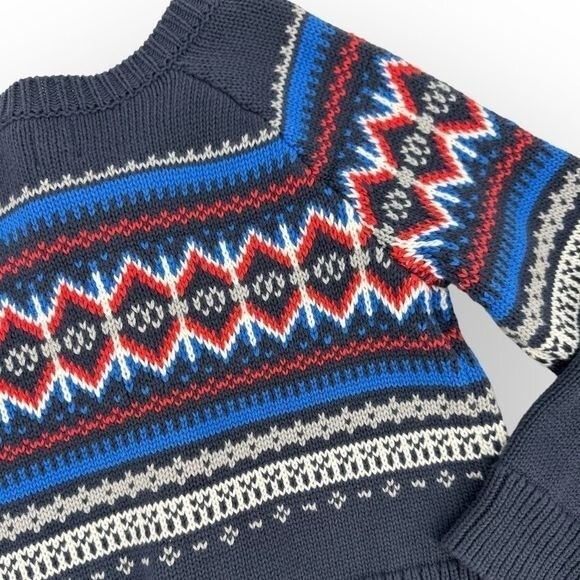TEA Collection Children's NWT Cardigan Fair Isle Button-Up size S (4-5 Years) 4T - Picture 4 of 6